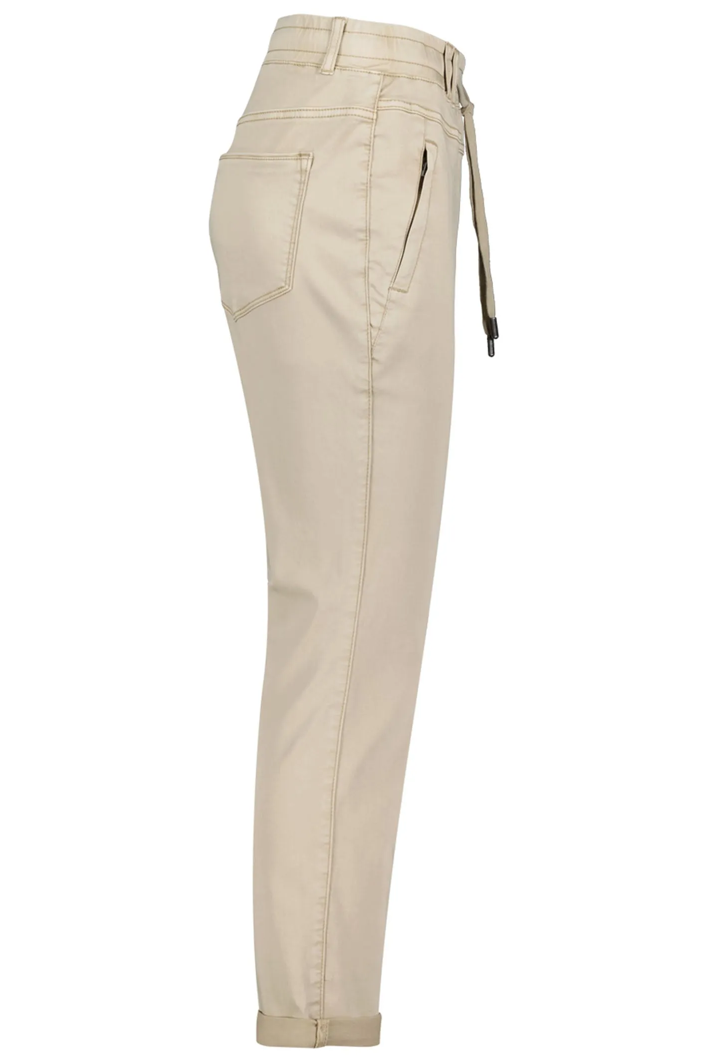 Red Button SRB4154 Tessy Pebble Taupe Cropped Jogger Trousers