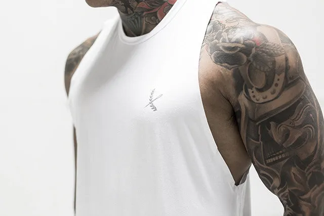 Reflective Seamless Tank- White