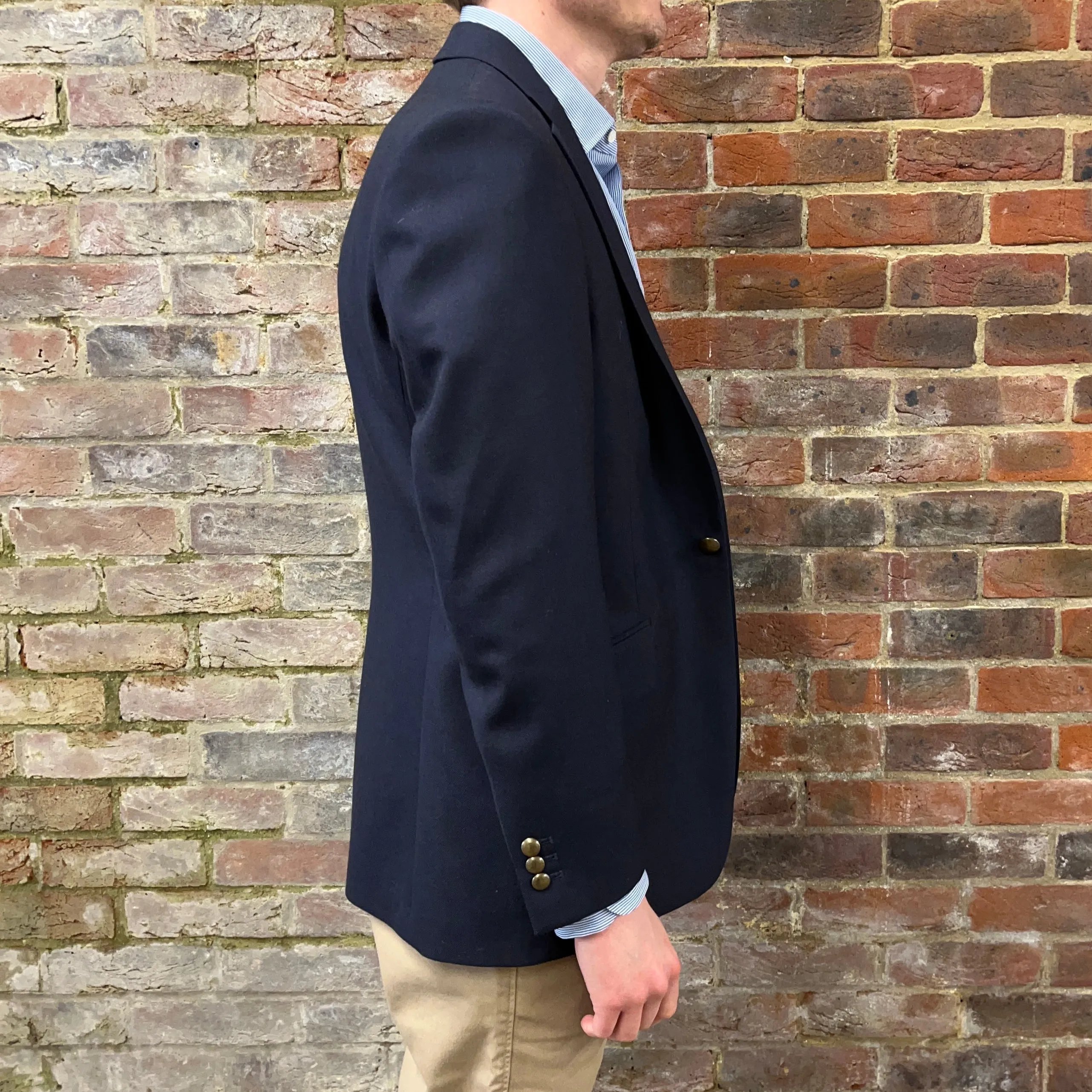 Regent Heritage - 'Sharks Tooth' Jacket - Navy Wool 300g- Dugdale