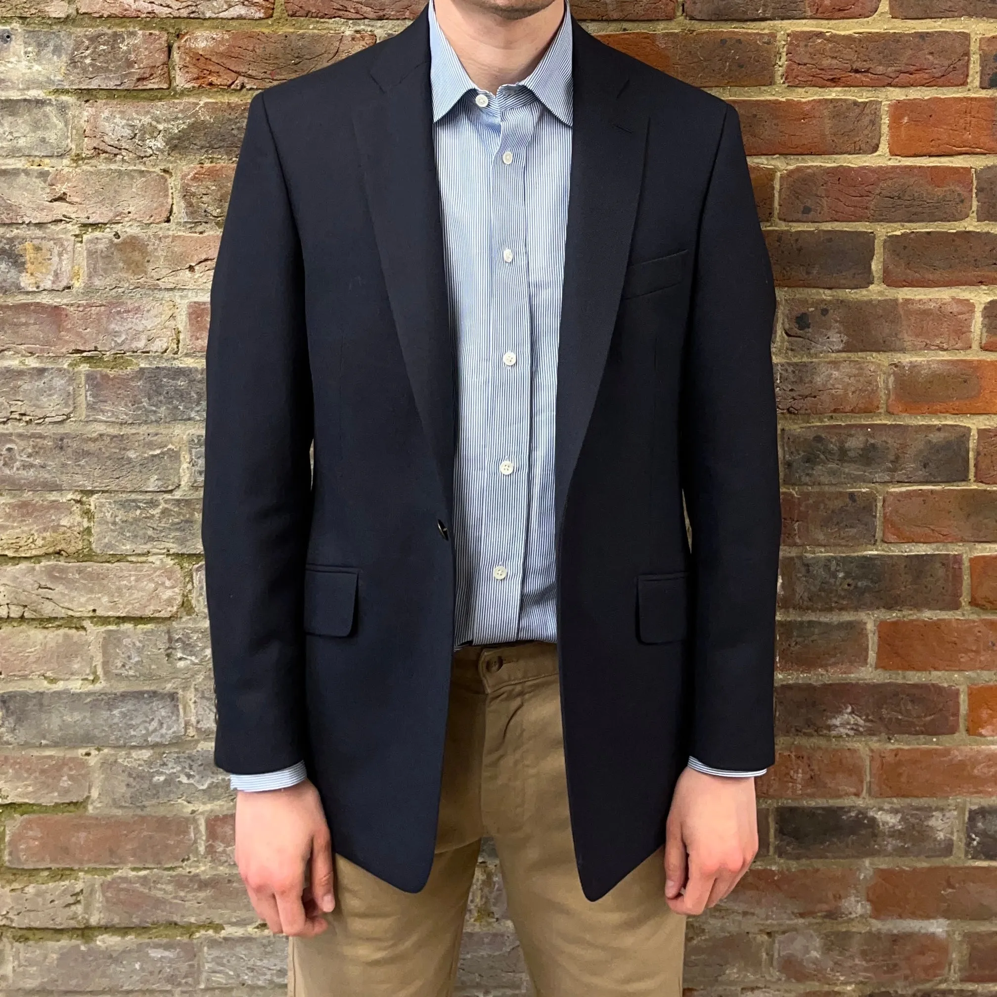 Regent Heritage - 'Sharks Tooth' Jacket - Navy Wool 300g- Dugdale