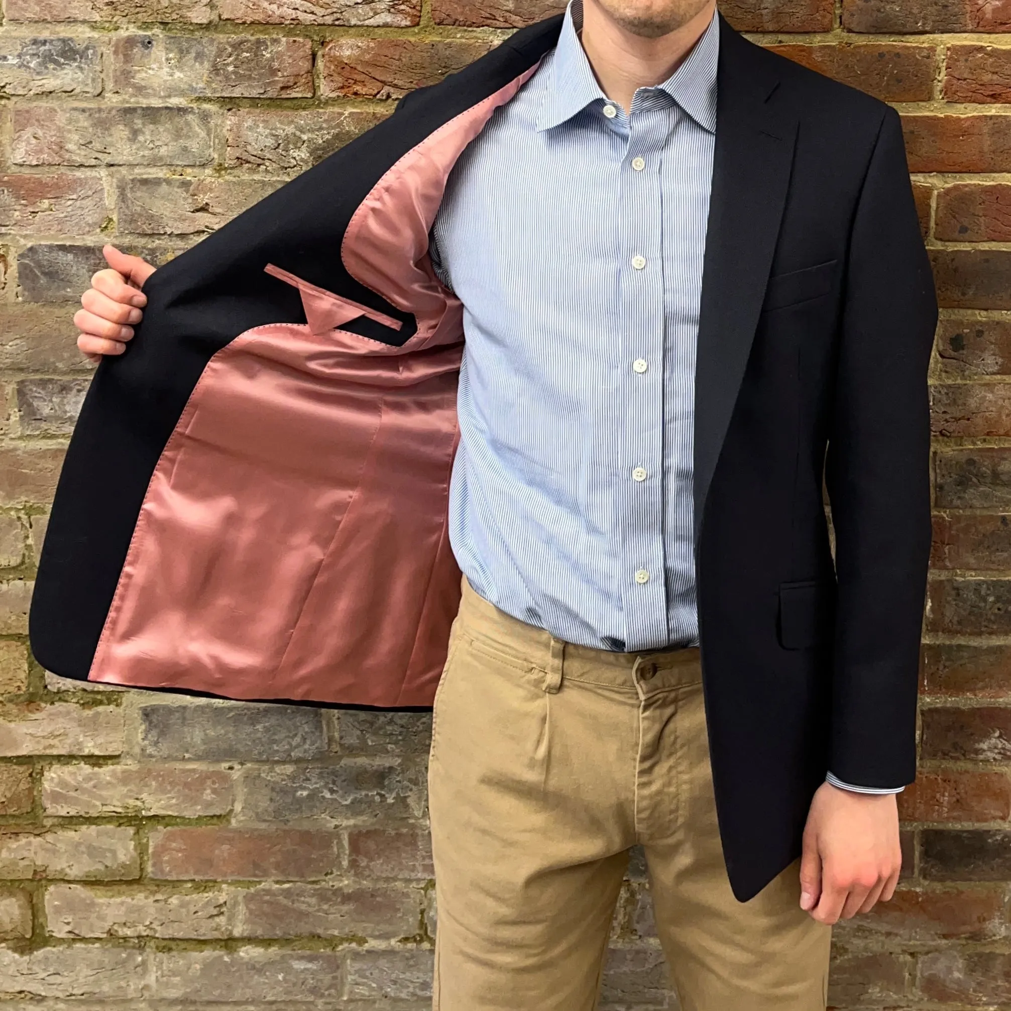 Regent Heritage - 'Sharks Tooth' Jacket - Navy Wool 300g- Dugdale