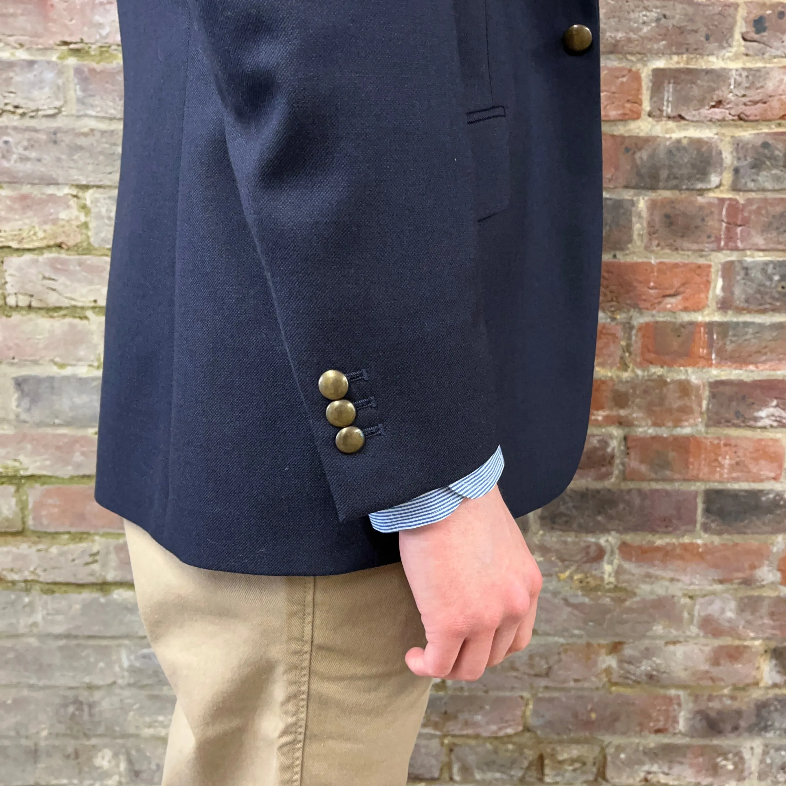 Regent Heritage - 'Sharks Tooth' Jacket - Navy Wool 300g- Dugdale