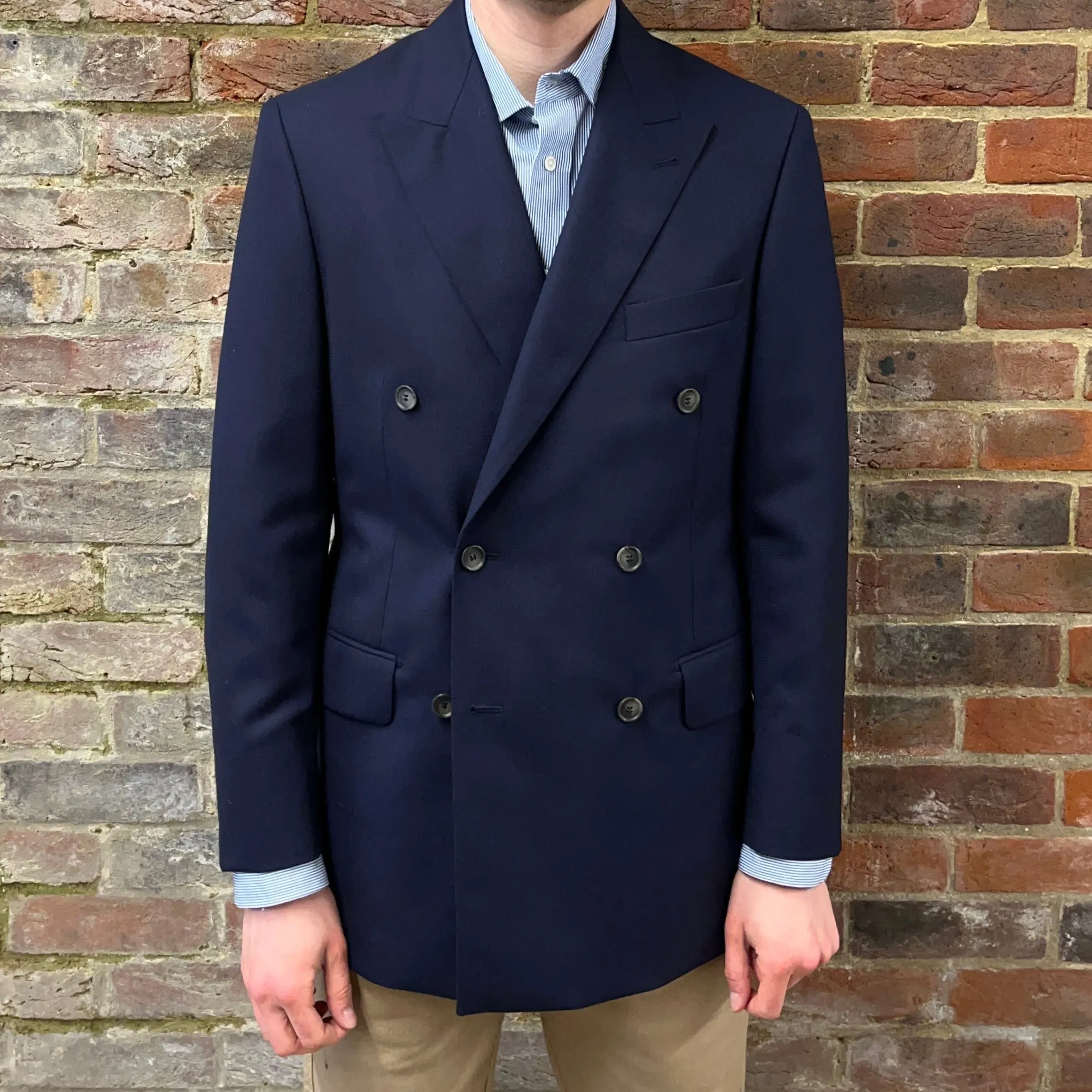 Regent -Thompson - Double-Breasted Blazer - 280g - Harrison's of Edinburgh cloth