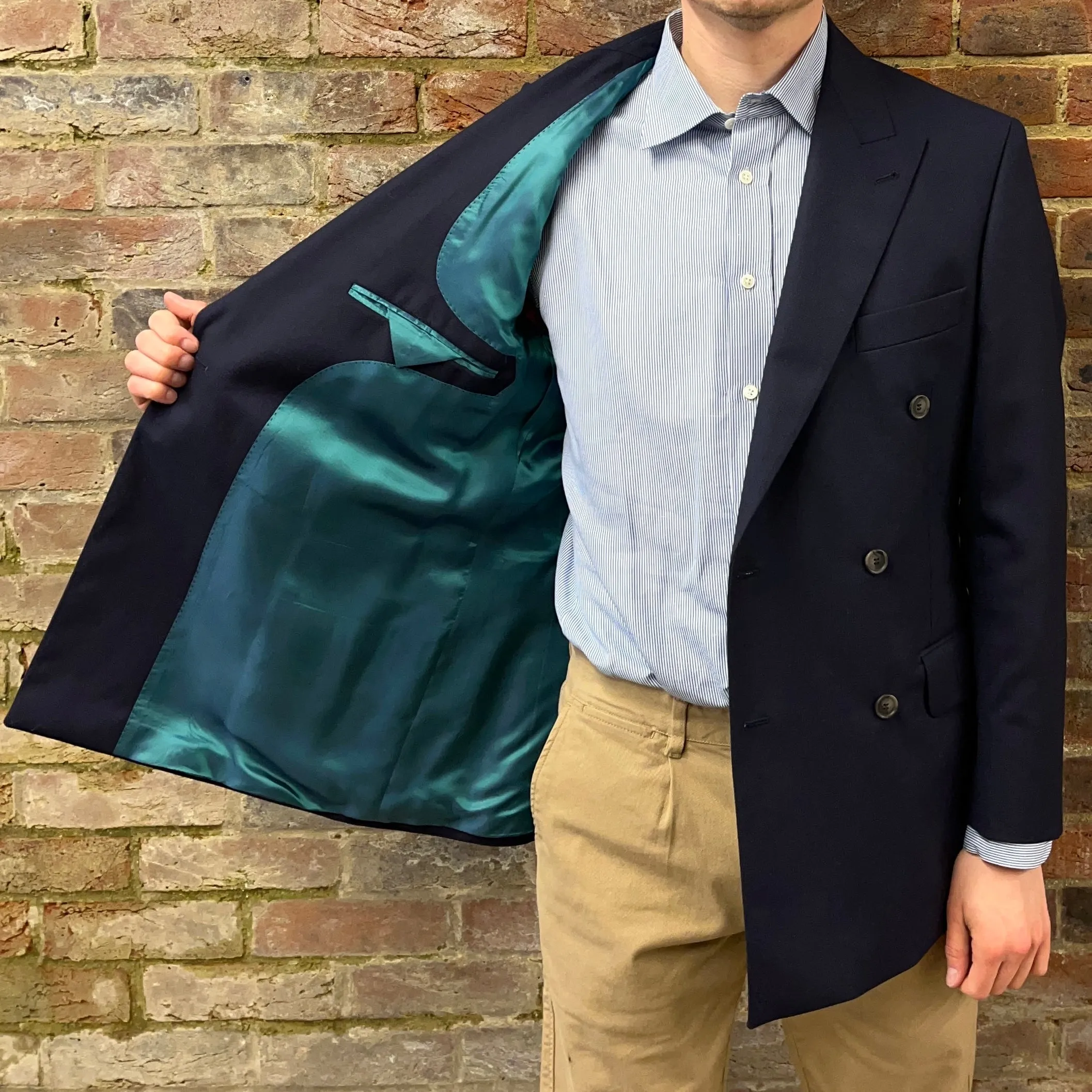 Regent -Thompson - Double-Breasted Blazer - 280g - Harrison's of Edinburgh cloth