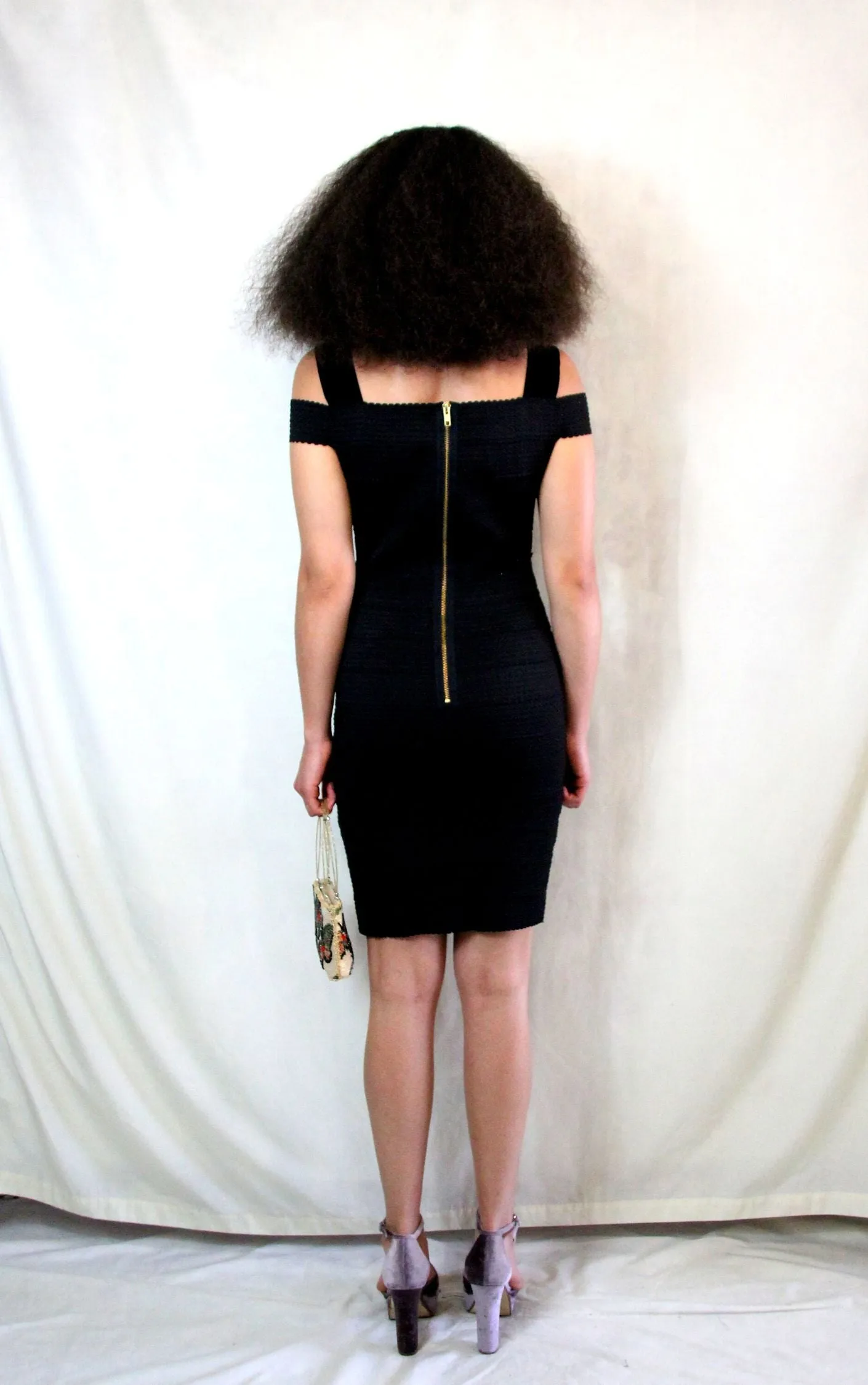 RENT Black Bandage Mini Dress