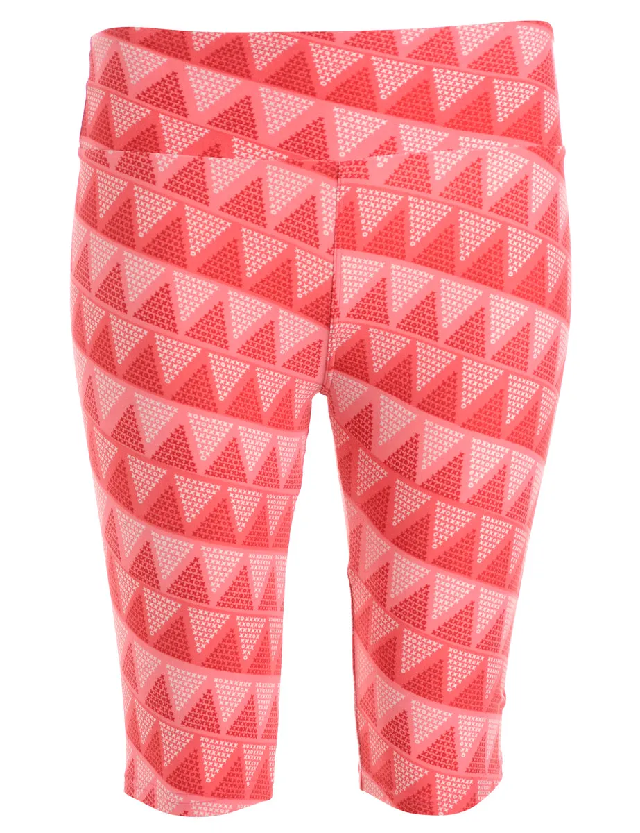 Reworked Printed Cycling Shorts - W23