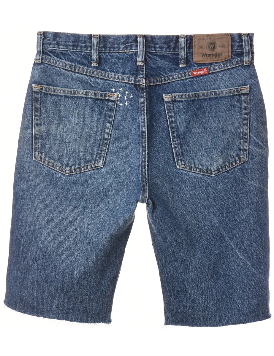 Reworked Wrangler Shorts Denim Repair - W34