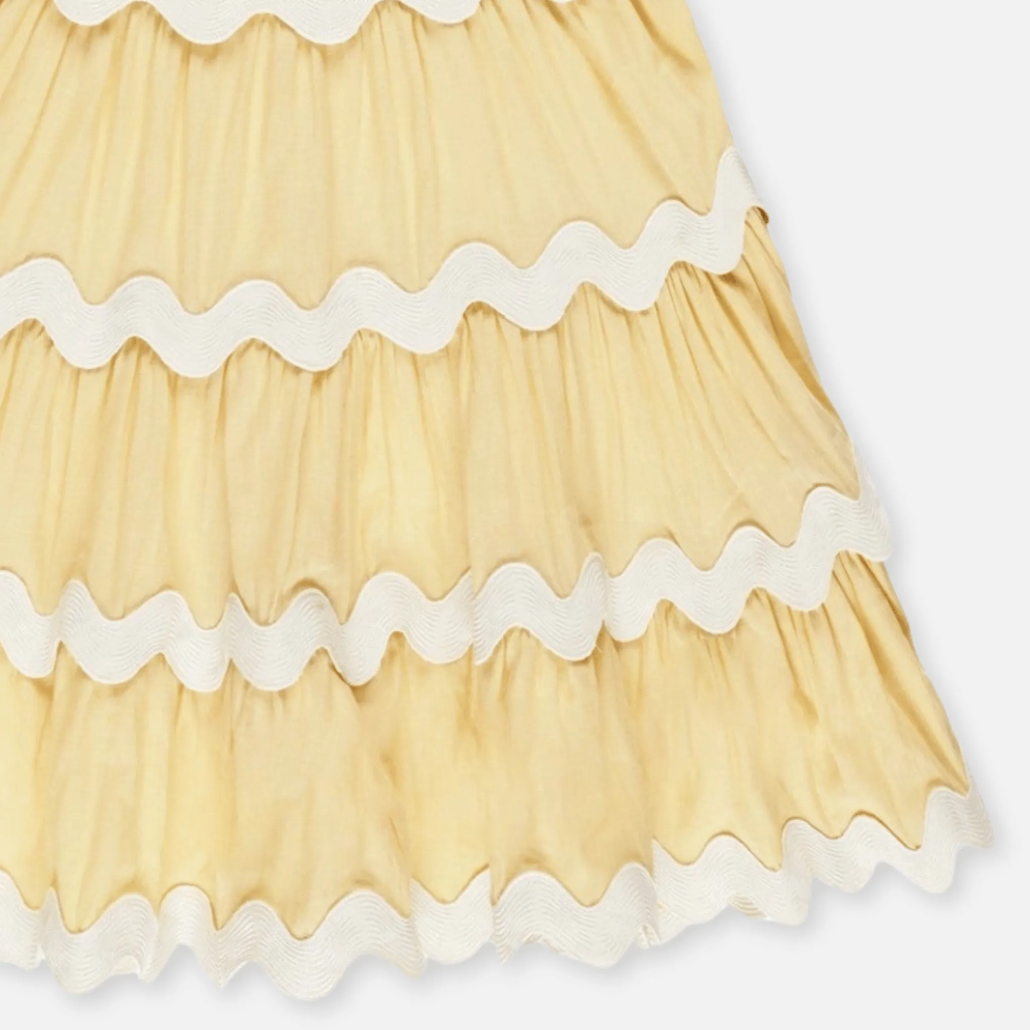 Ric Rac Dress - Yellow