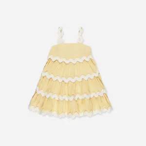 Ric Rac Dress - Yellow