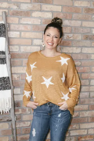 Round Neck Star Sweater
