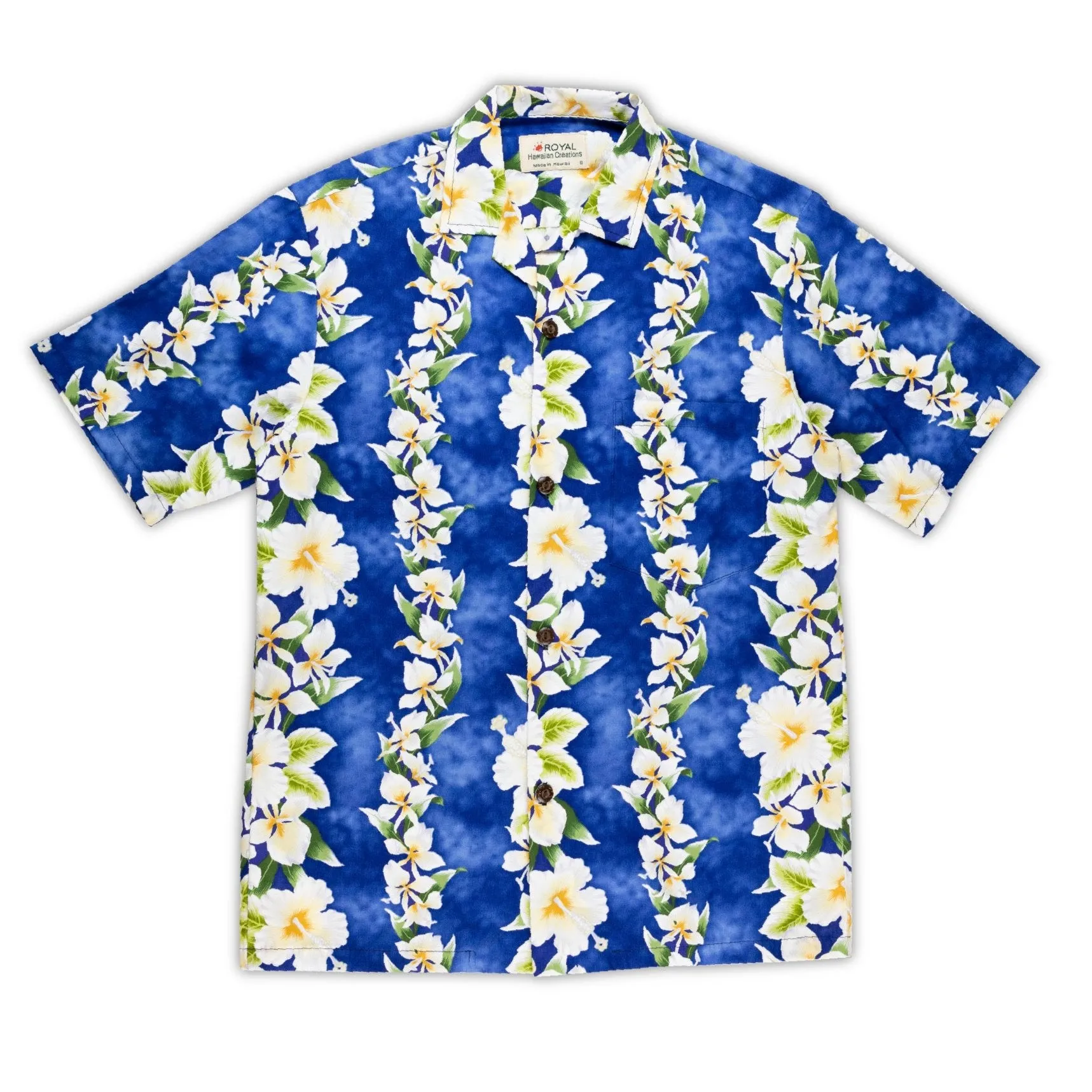 Royal Hawaiian Creations Men's "Aloha Hibiscus" Print Shirt