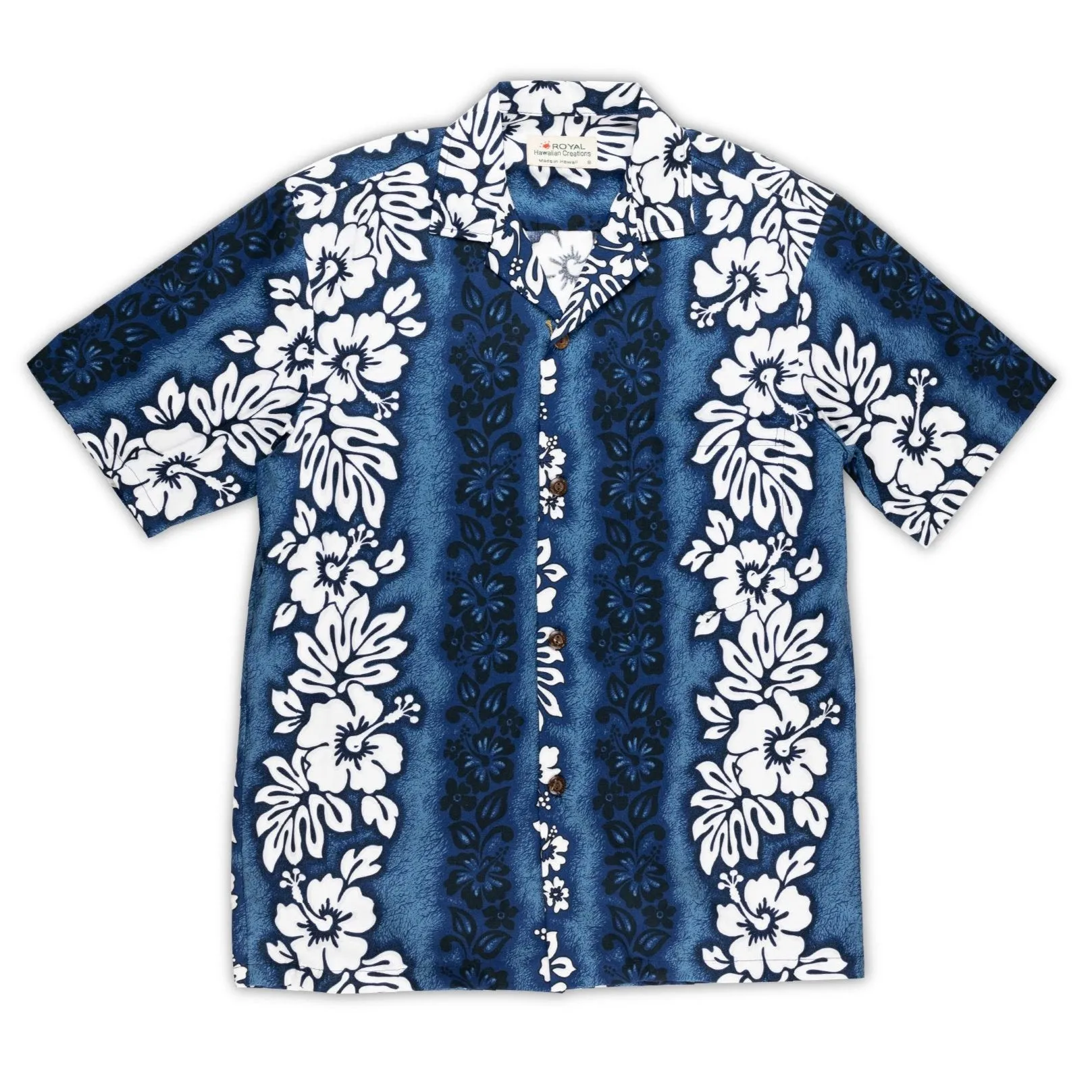 Royal Hawaiian Creations Men's "Aloha Hibiscus" Print Shirt