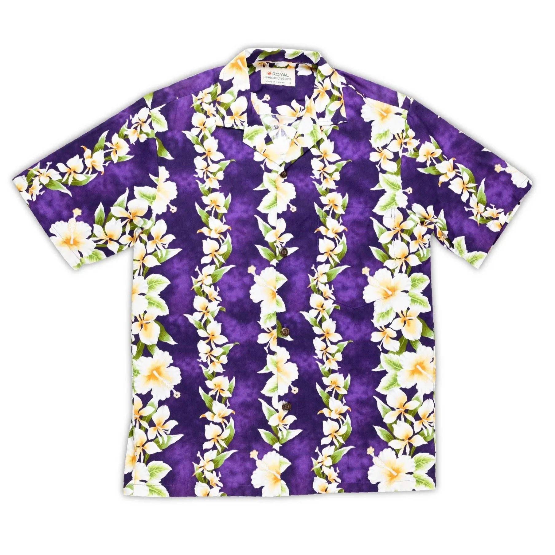 Royal Hawaiian Creations Men's "Aloha Hibiscus" Print Shirt