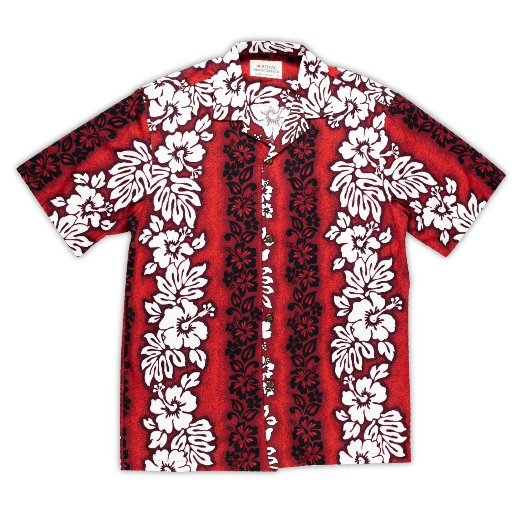 Royal Hawaiian Creations Men's "Aloha Hibiscus" Print Shirt