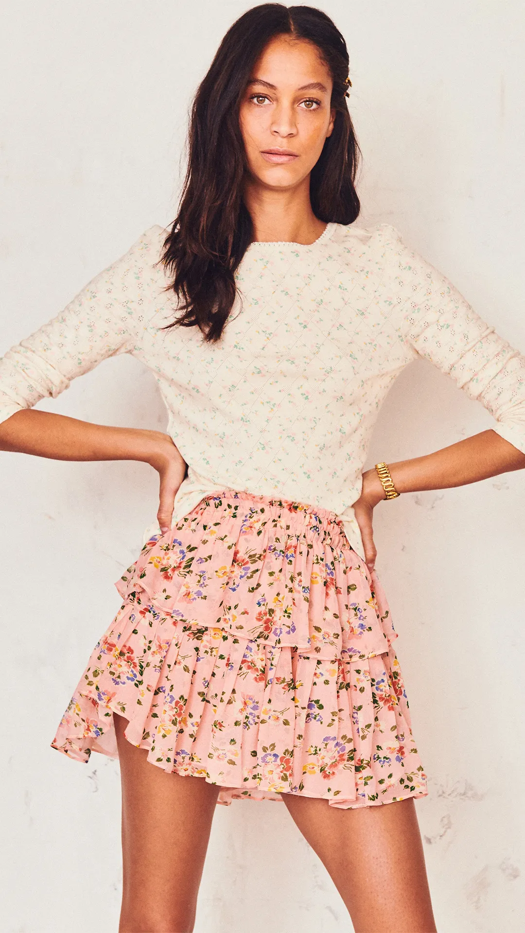 Ruffle Mini Skirt