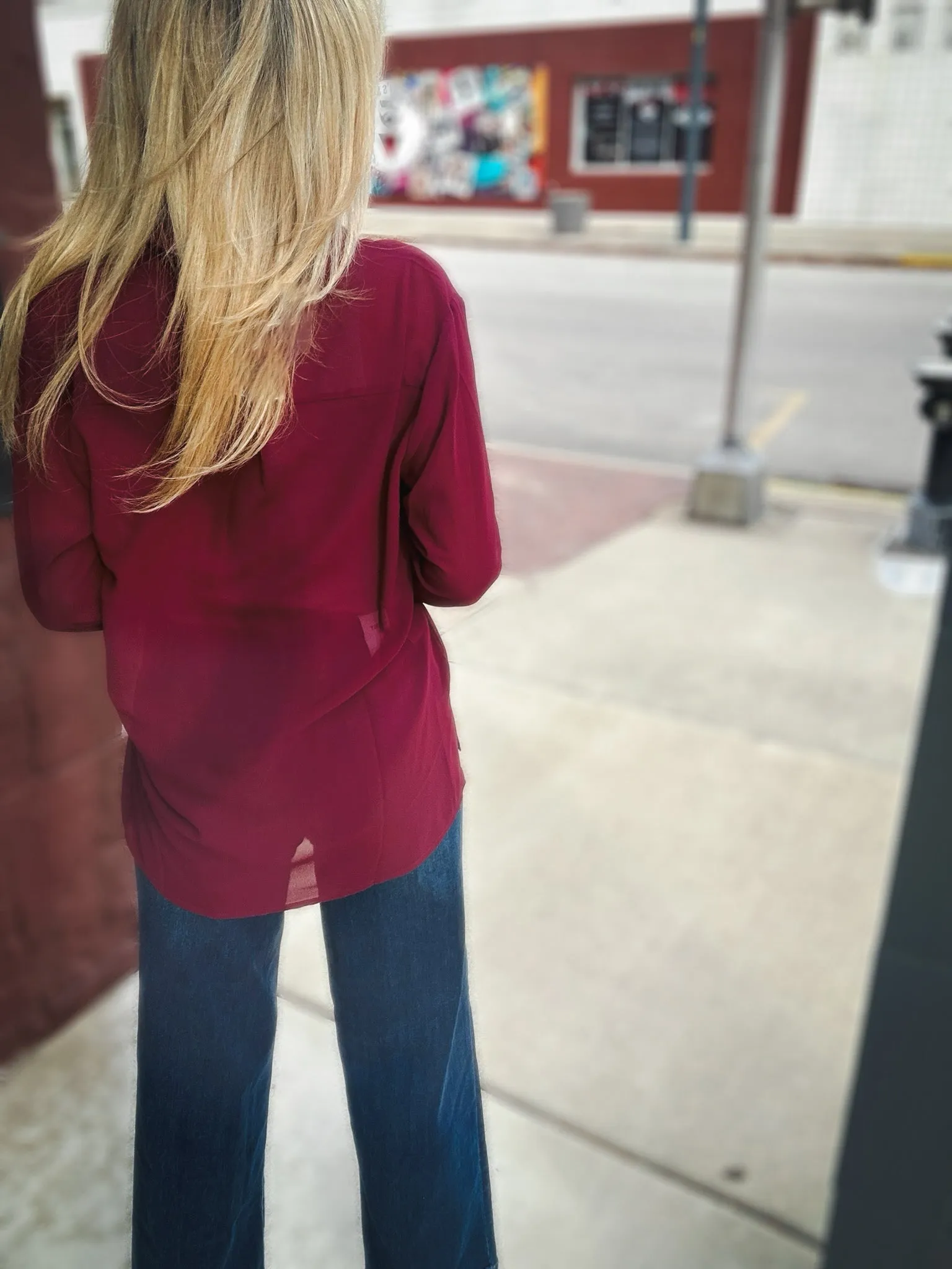 Sadie & Sage All Invited Button Up Blouse