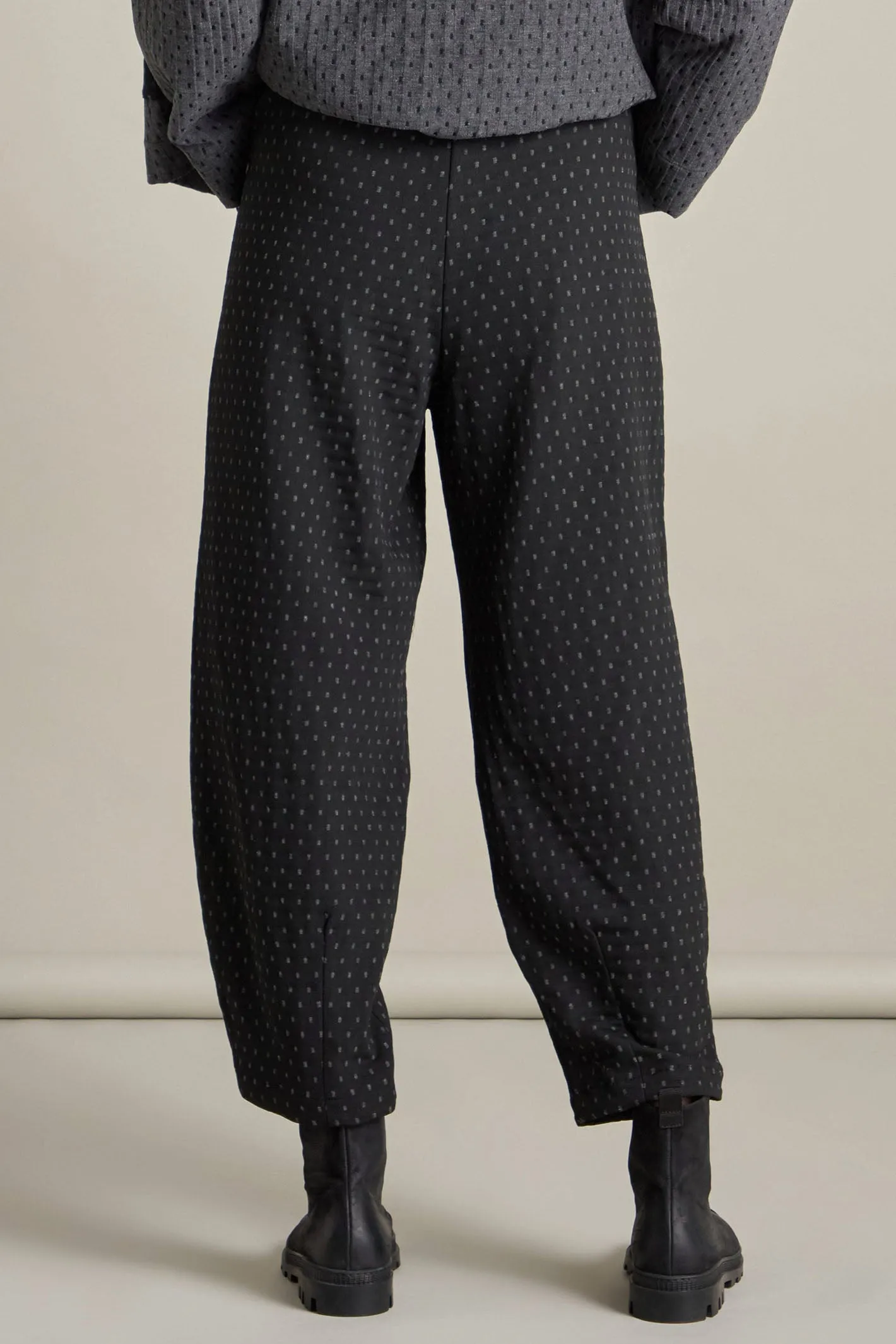 Sahara SPP5908-SDFJ Black/Grey Square Jacquard Bubble Trouser