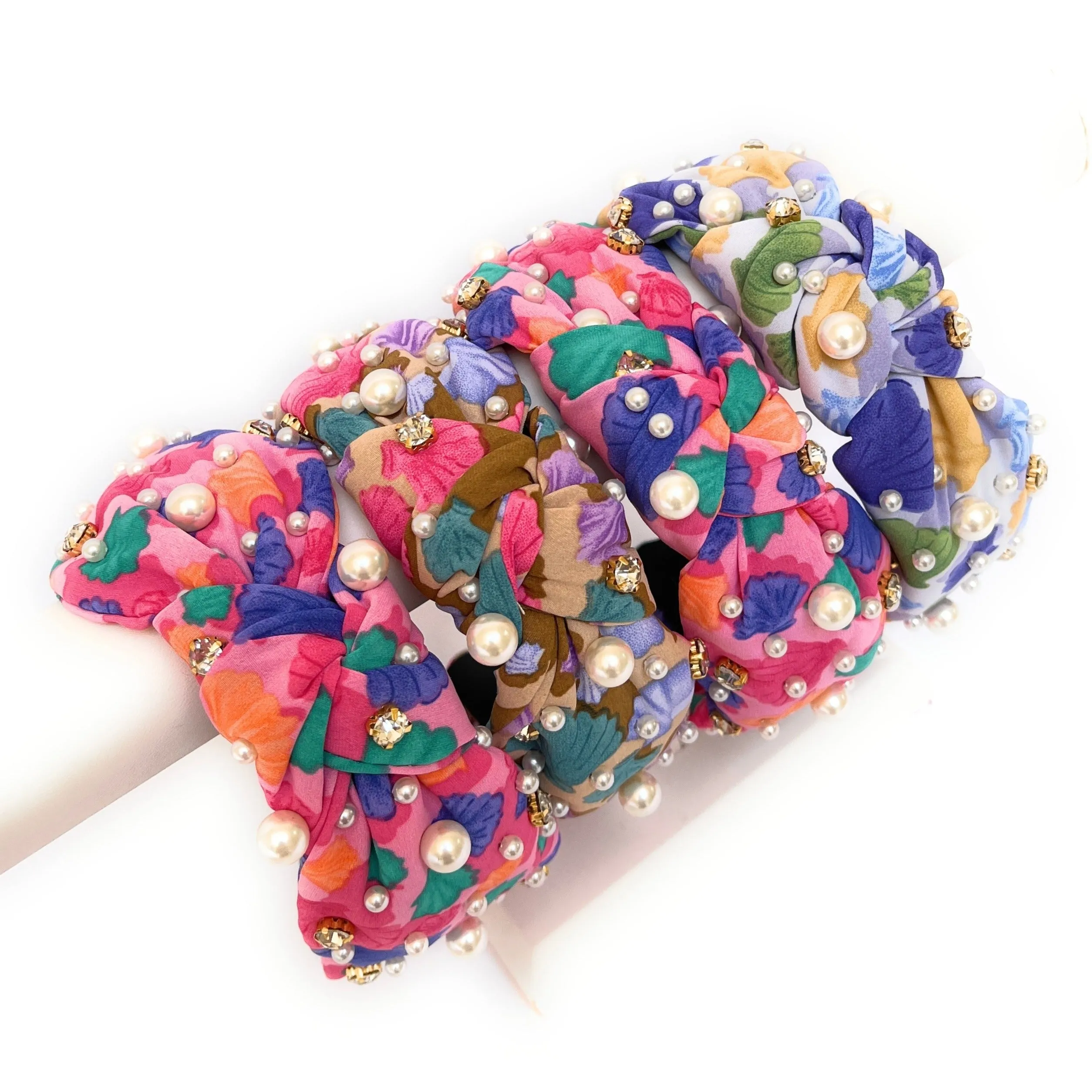 Shells Jeweled Knotted Headband (more colors)