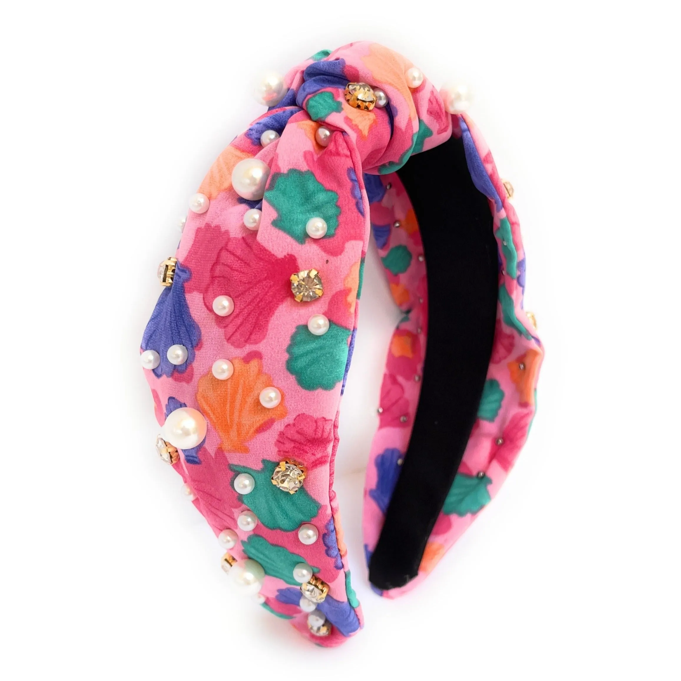 Shells Jeweled Knotted Headband (more colors)