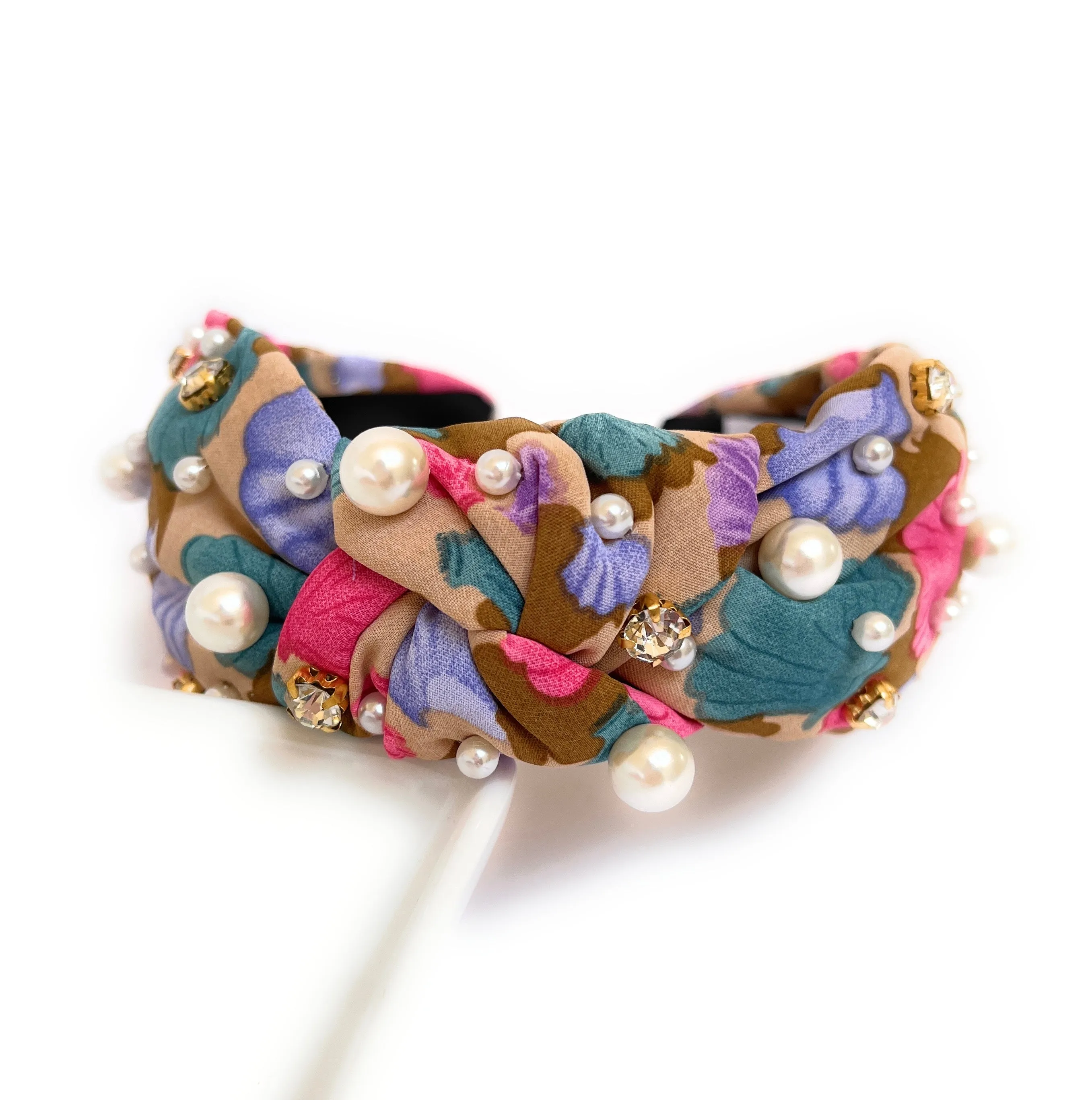 Shells Jeweled Knotted Headband (more colors)