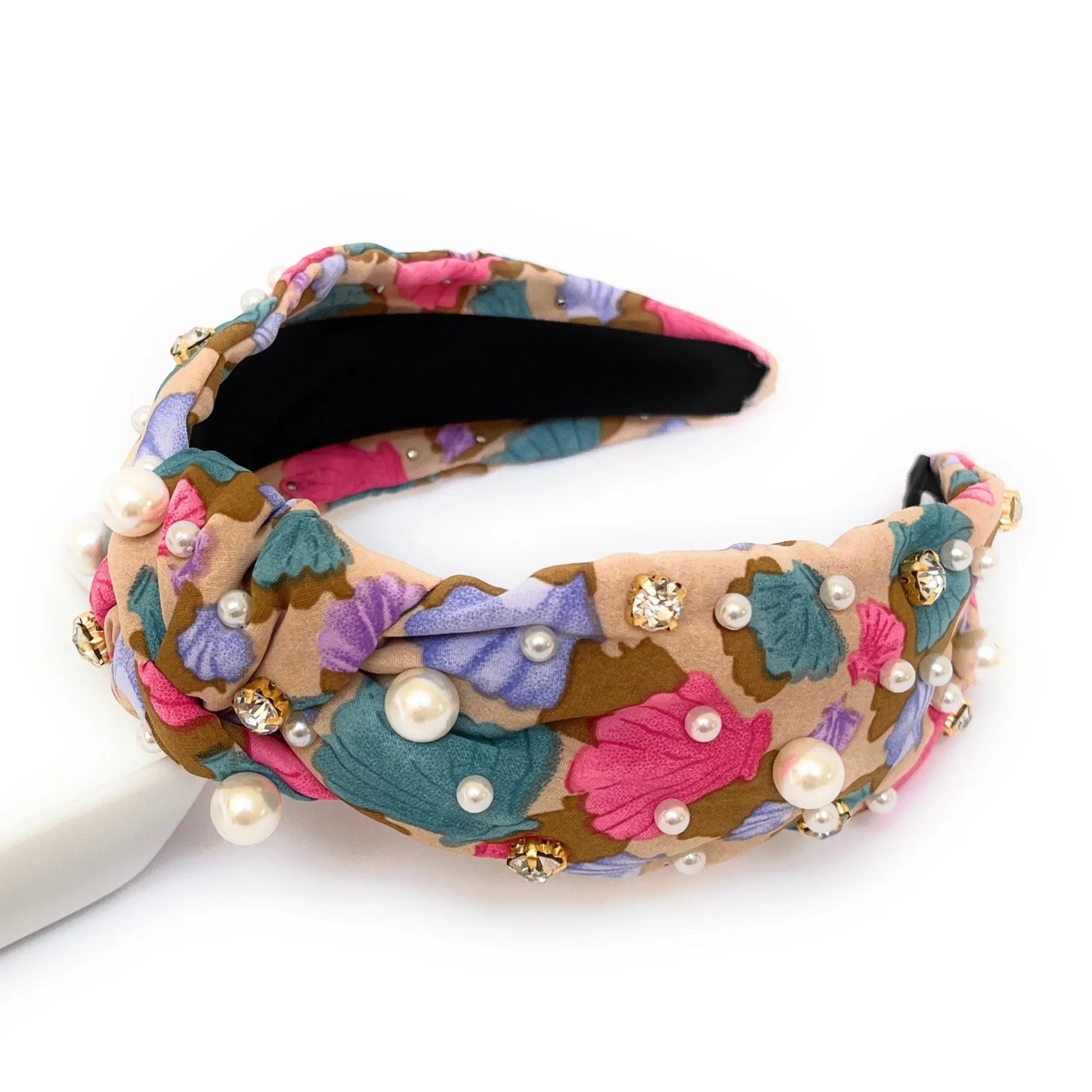 Shells Jeweled Knotted Headband (more colors)