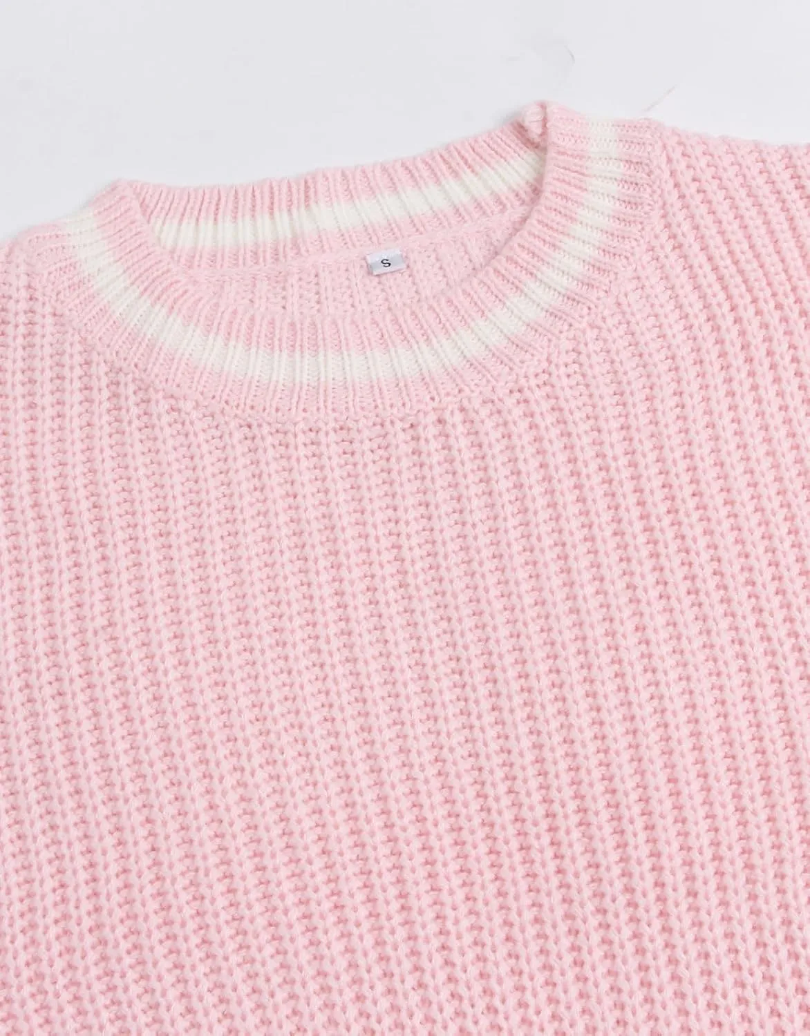 shermie Women's Star Graphic Knitted Pullover Sweaters Long Sleeve Crew Neck Casual Sweater