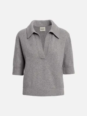 Shrunken Jo Sweater in Warm Grey