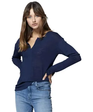 Sienna Mix Top, Essential Blue
