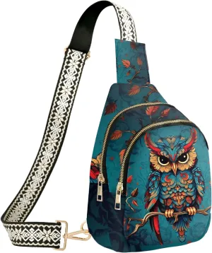 Sling Bag for Women Small Leather Crossbody Bags Travel Sling Backpack with Adjustable Strap for Running Hiking