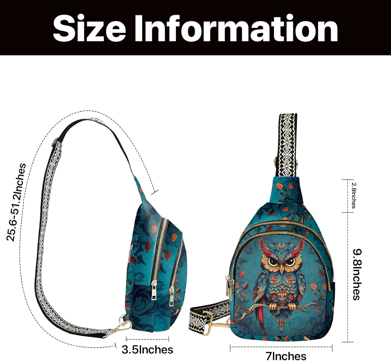Sling Bag for Women Small Leather Crossbody Bags Travel Sling Backpack with Adjustable Strap for Running Hiking