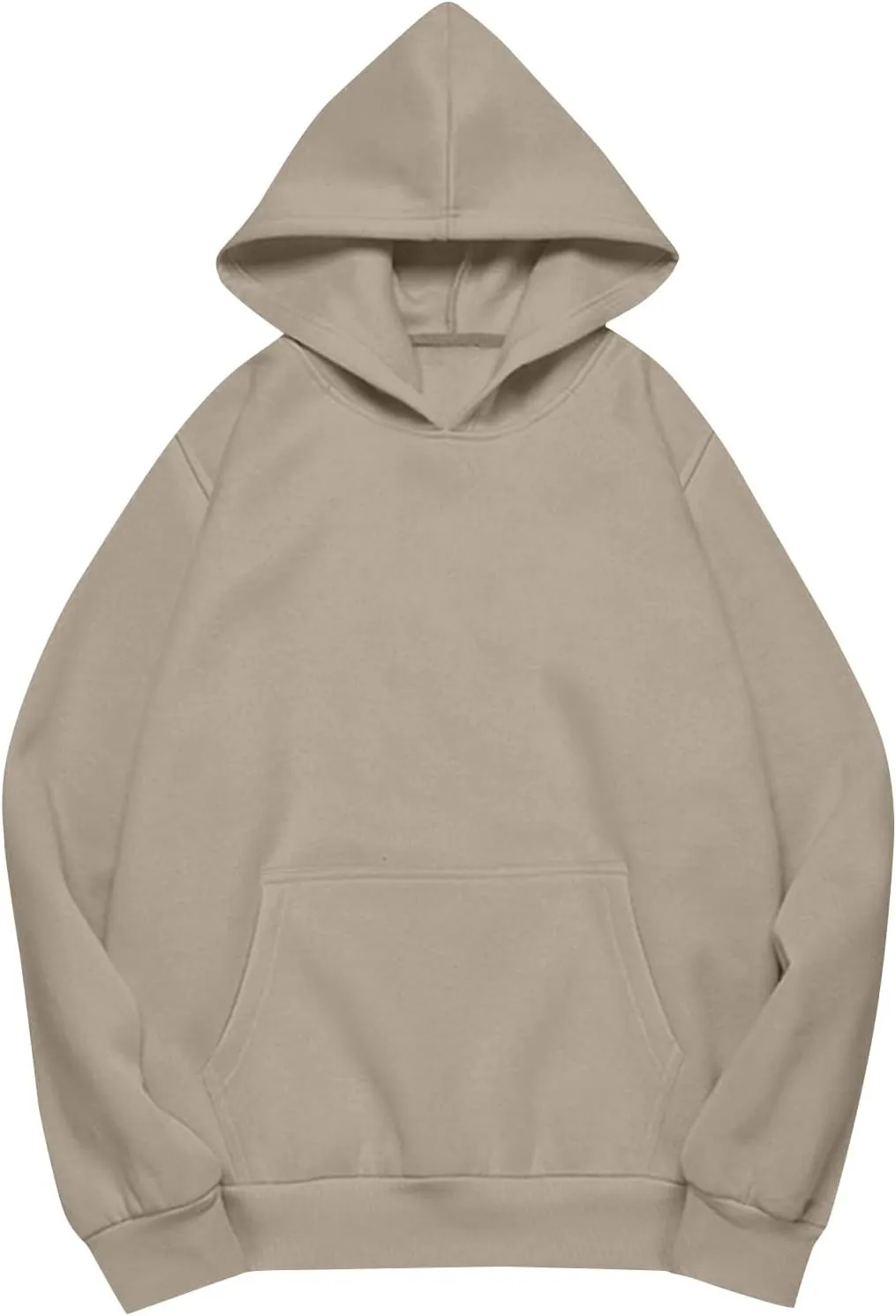slqdgmryz Oversized Hoodies for Women Trendy Fleece Pullover Pockets Hooded Sweatshirts Preppy Plain Long Sleeve Y2k Hoodie