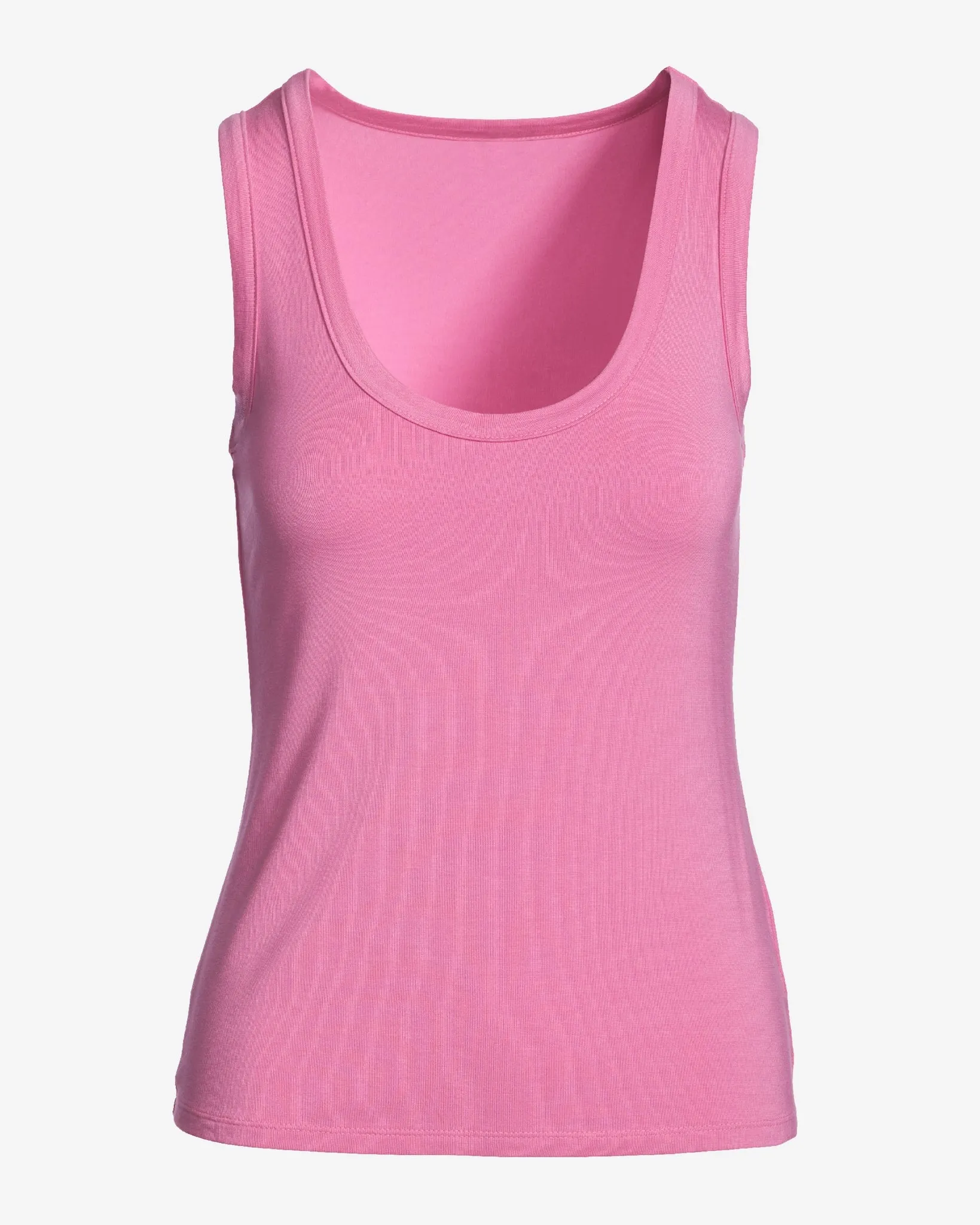 So Effortless Scoop-Neck Tank Top Fuchsia Pink