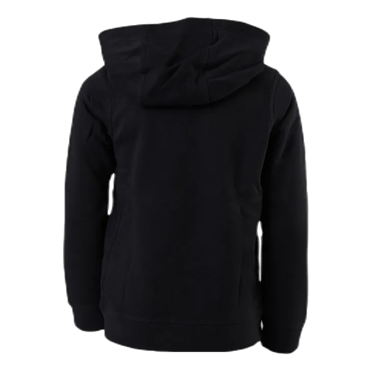 Sportswear Club Fleece Big Kids’ Pullover Hoodie BLACK/LT SMOKE GREY