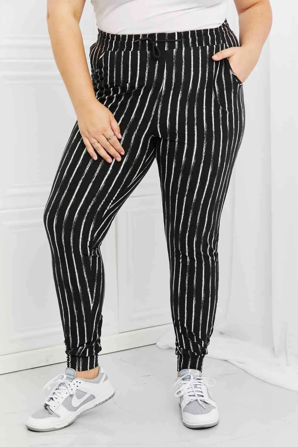 Stay In Joggers in Black