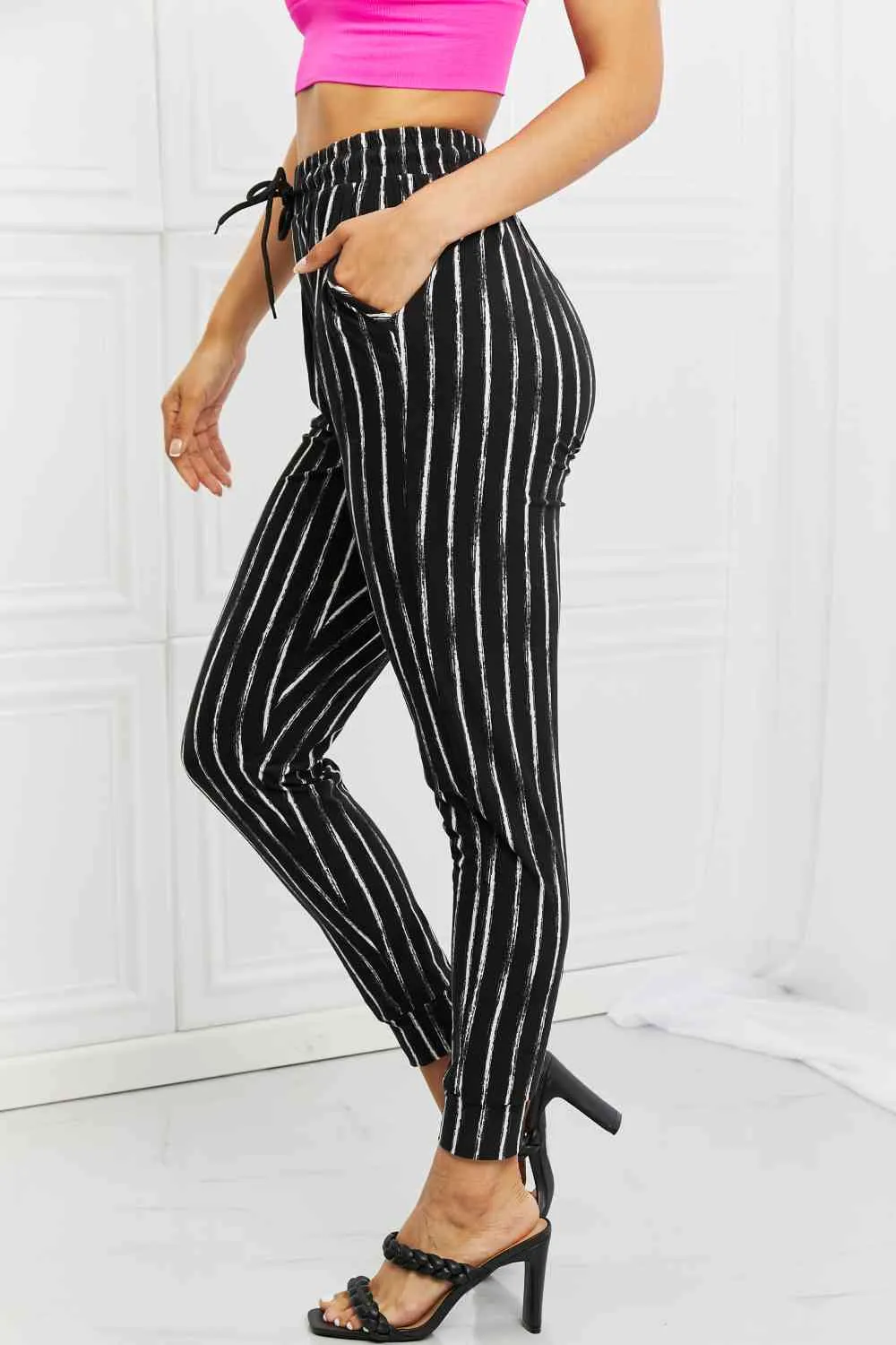 Stay In Joggers in Black