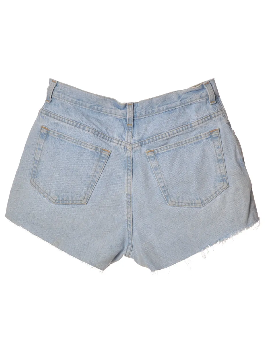 Stone Wash Denim Shorts - W32