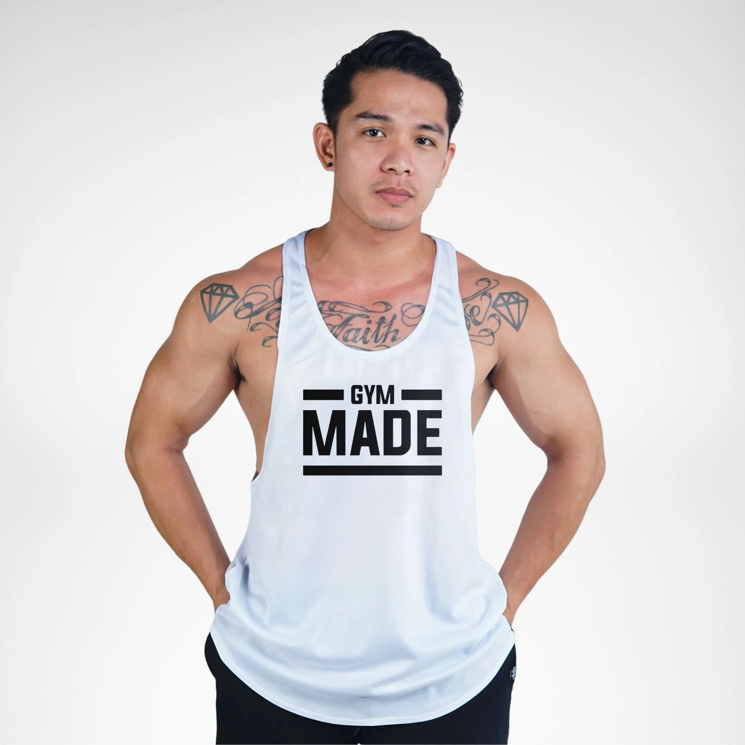 STR127 Gym Made Bodybuilder Stringer Tank Top