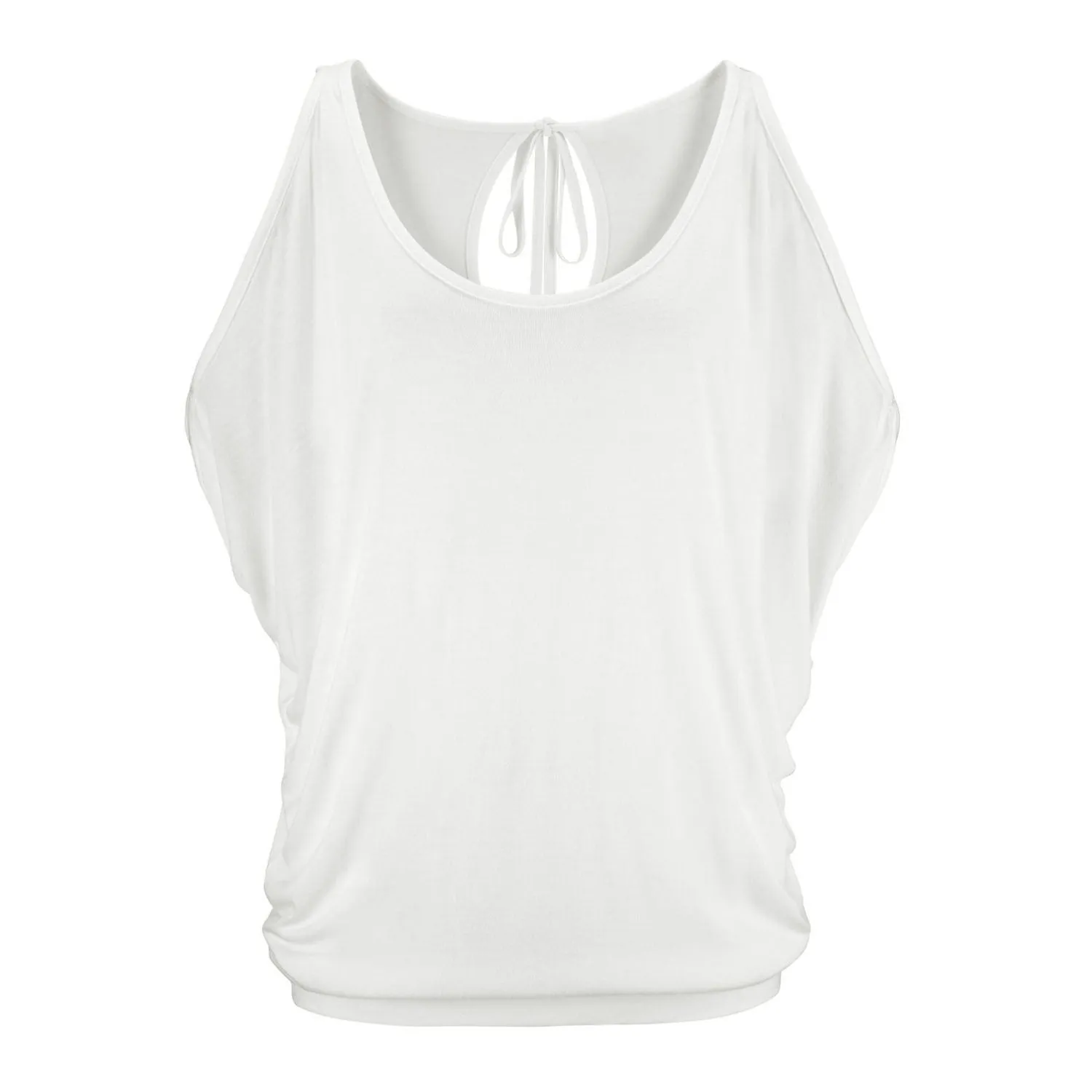 Strap Scoop Off-shoulder Casual Pure Color Sexy Blouse
