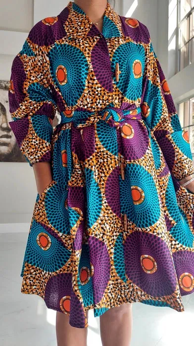 Stylish Classic African Print Women's Dress
