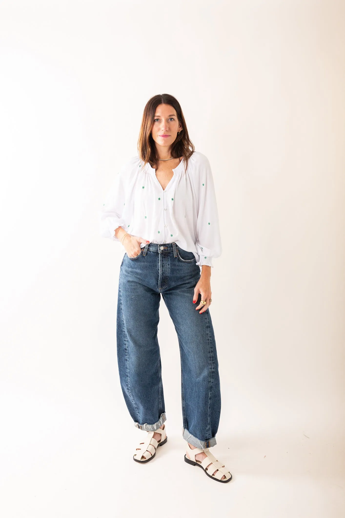 Susan White Blouse