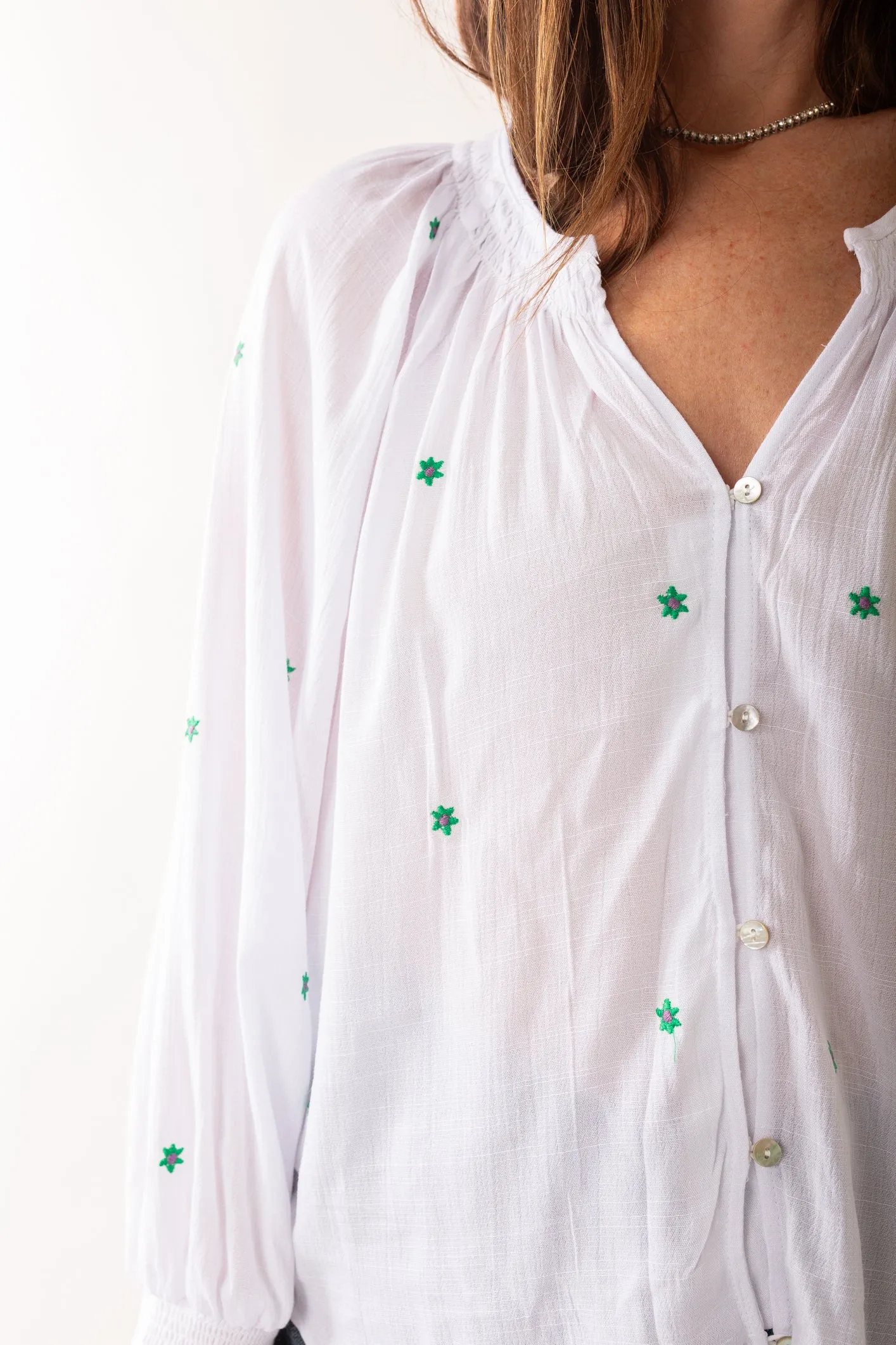 Susan White Blouse
