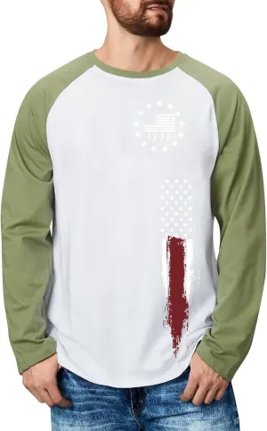 Sweatshirts For Men Crewneck Vintage Casual Prints Long Sleeve Graphic Fashion Outdoor Graphic Sweatshirts