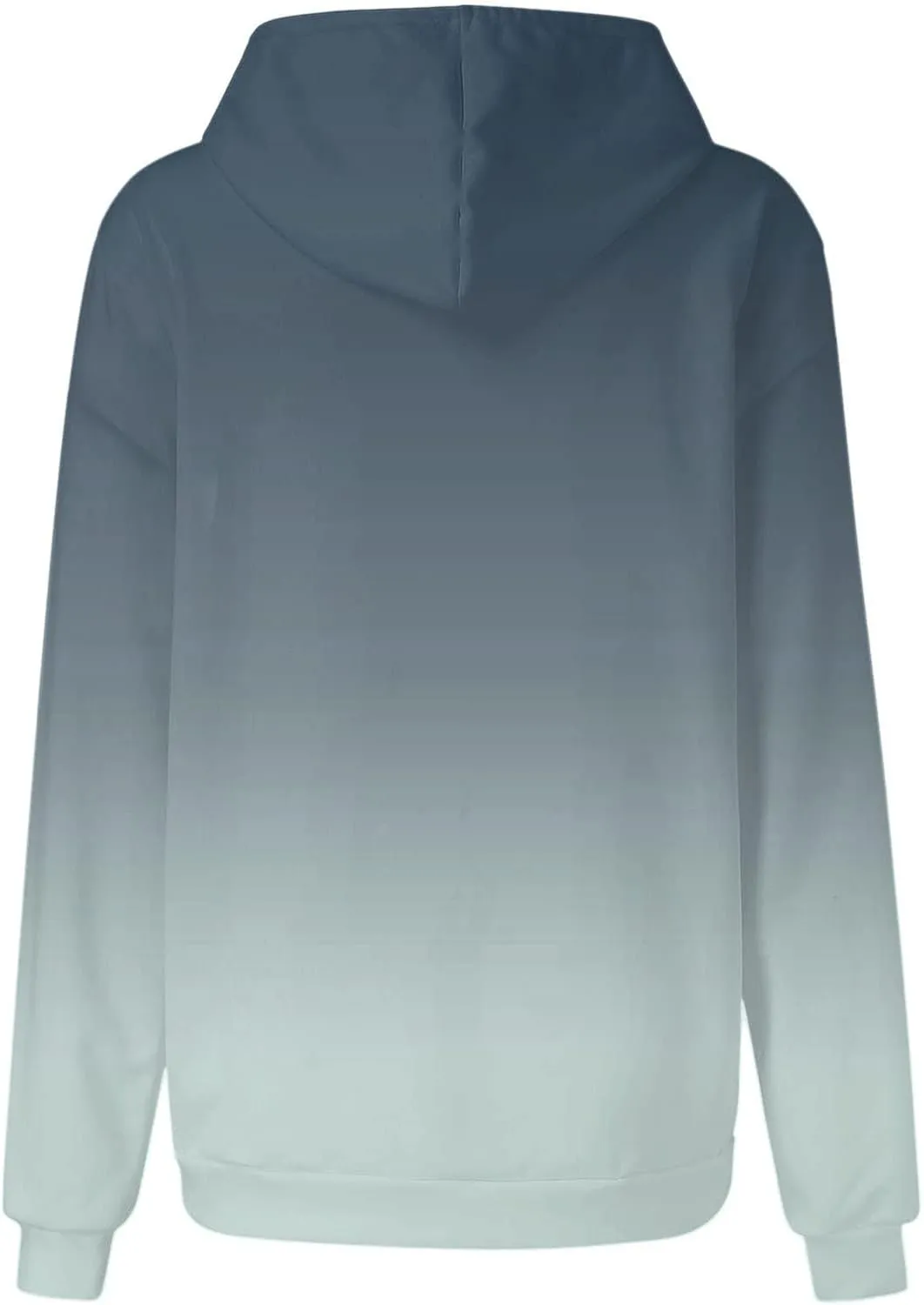 Sweatshirts for Women Trendy Gradient Hoodies Casual Drawstring Hoodie Teen Girl Oversized Sweatshirts with Pockets