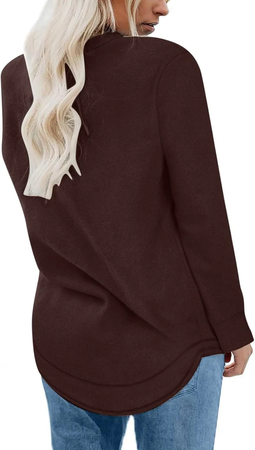 TANGNADE Womens Oversized Sweatshirts Long Sleeve Crewneck Dressy Casual Pullover Lightweight Fall Tunic Tops Blouses