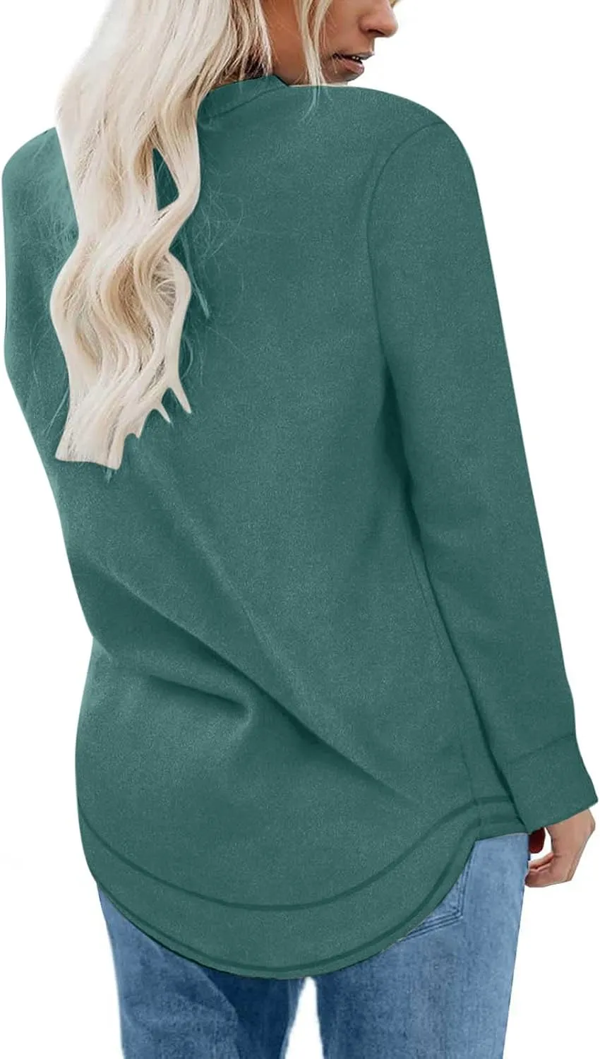 TANGNADE Womens Oversized Sweatshirts Long Sleeve Crewneck Dressy Casual Pullover Lightweight Fall Tunic Tops Blouses
