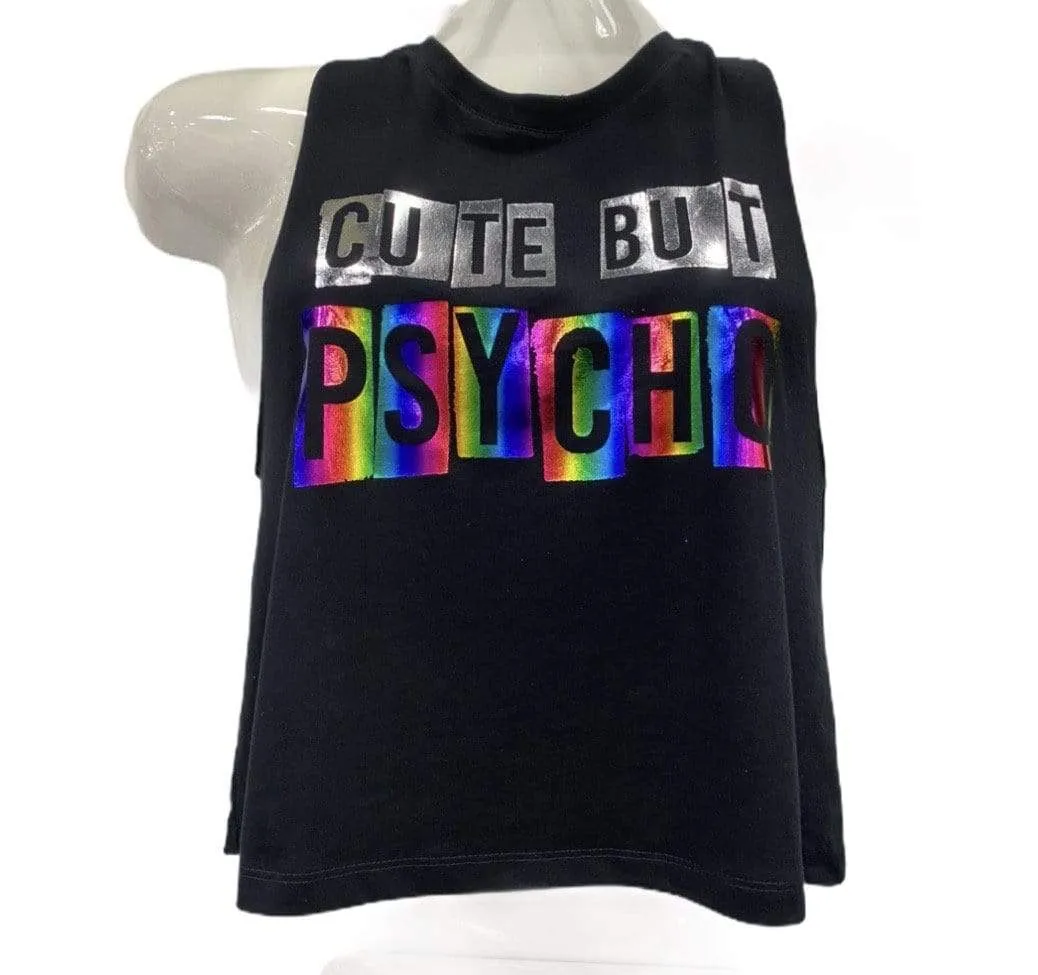 Tank Top | Rainbow Cute but Psycho