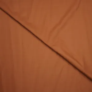 Terracotta Solid Holland & Sherry Royal Mile Plains Suiting Fabric