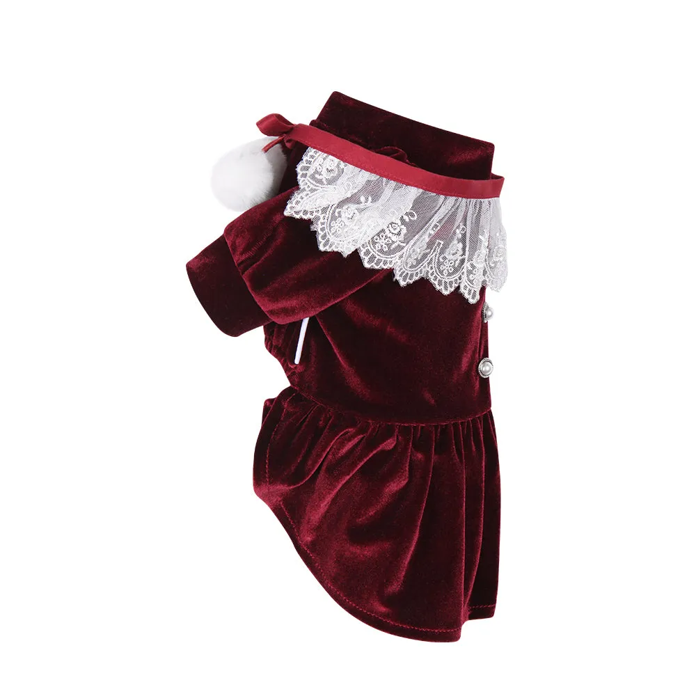 The Mrs Claus Dress _Wine