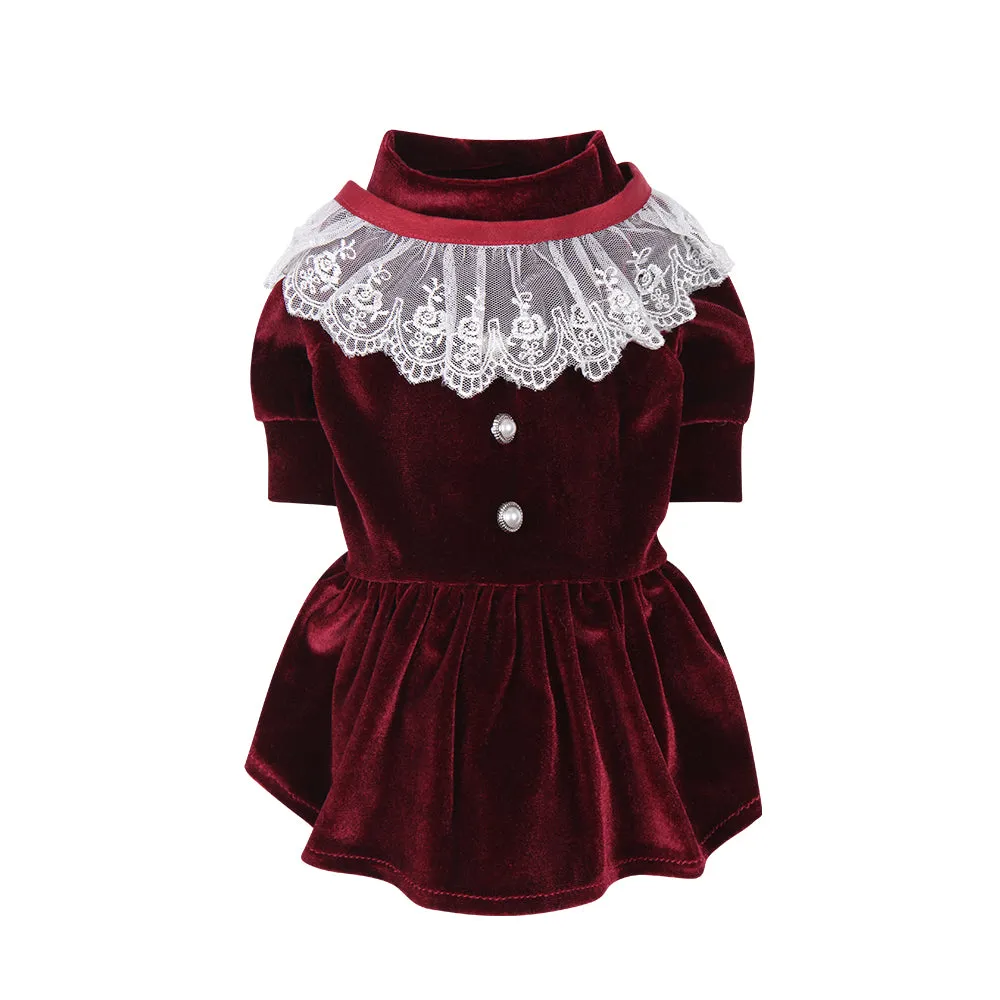 The Mrs Claus Dress _Wine