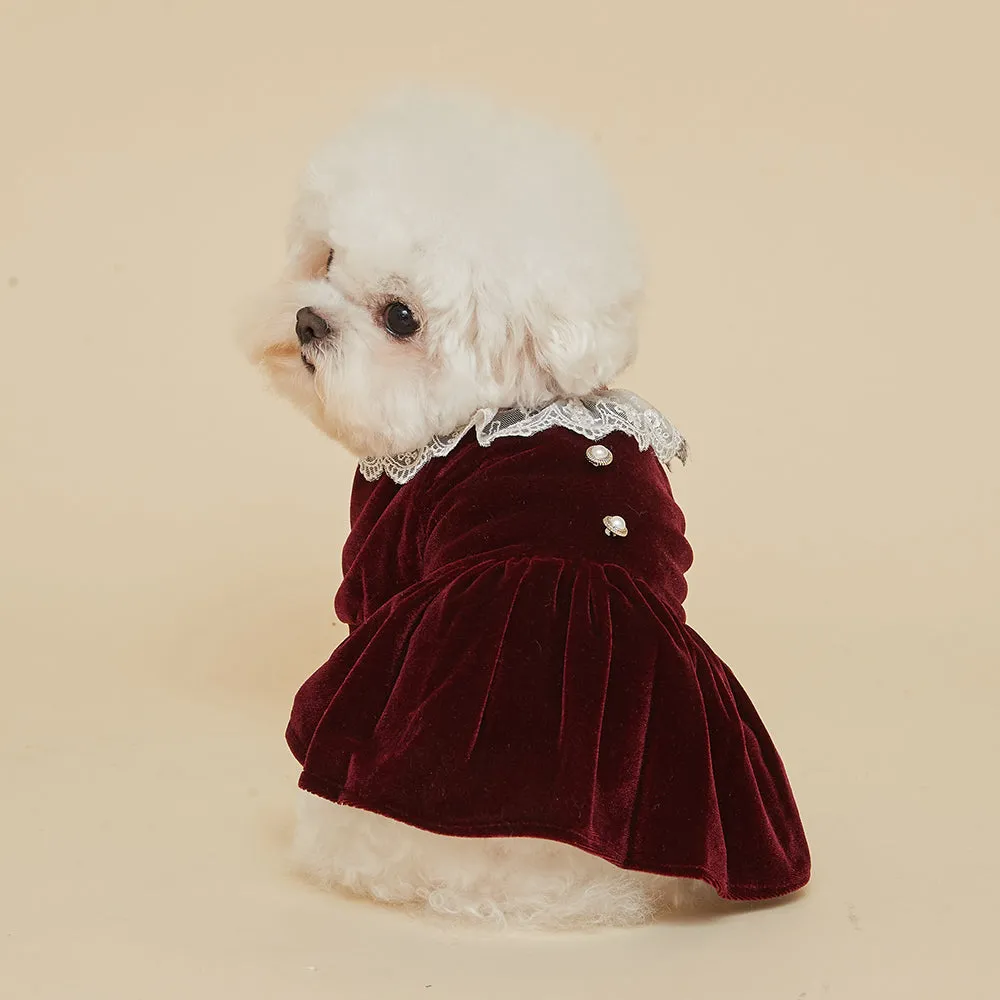 The Mrs Claus Dress _Wine